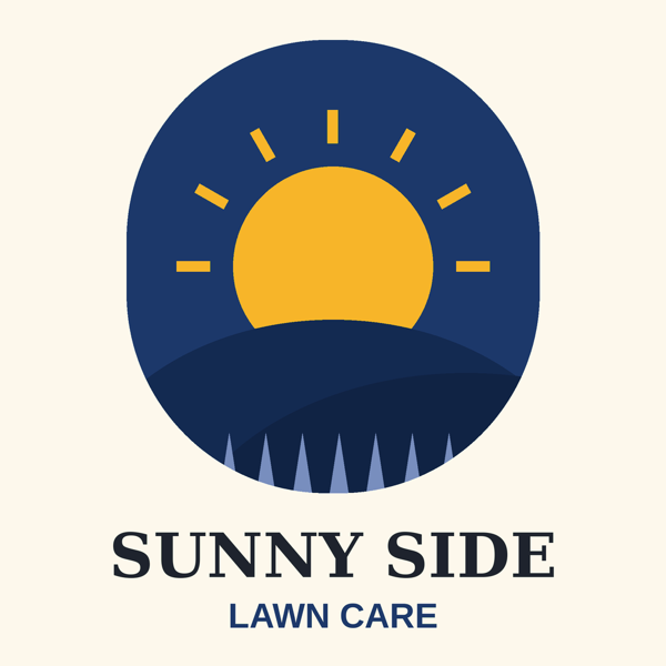 Sample logo for a made-up lawn care business
